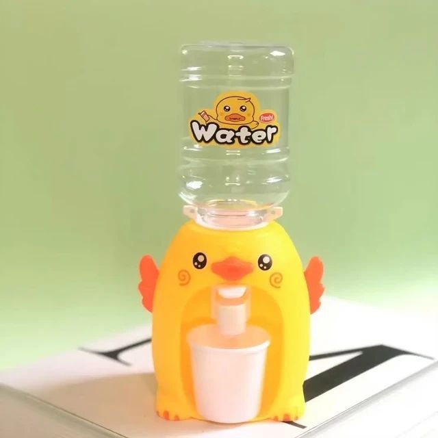 Mini Duck Water Dispenser Toy Drinking Fountain – Cute Yellow Duck Design with Realistic Water Flow, Eco-Friendly ABS Material