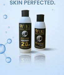 VIKI Special Skincare Brighter Power 24K Gold & Polish Peeling Cream – Ultra Whitening Set (Black)
