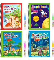 Magic Water Coloring Book for Kids – Reusable Drawing & Painting Fun