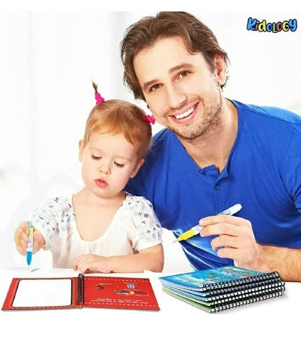 Magic Water Coloring Book for Kids – Reusable Drawing & Painting Fun