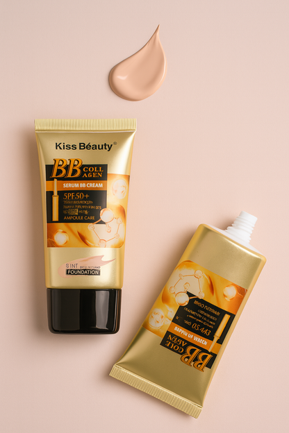 8 in 1 BB Collagen Foundation – All-in-One Makeup & Skincare with Whitening, Brightening, Moisturizing, Anti-Aging, UV Protection, Concealing & Long-Lasting Coverage - 110