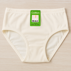 Jersey Plain Panties for Women – Soft, Comfortable & Lightweight Everyday Underwear, Available in Sizes S, M, L (Beige)