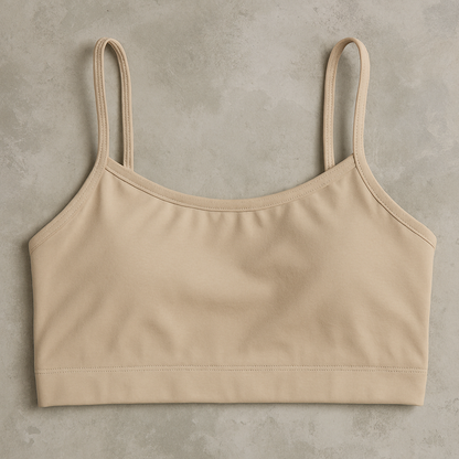 Teenagers’ Malai Non-Padded Bra – Soft, Lightweight & Comfortable Everyday Wear Lingerie, Plain Design in Beige, Sizes 28, 30, 32
