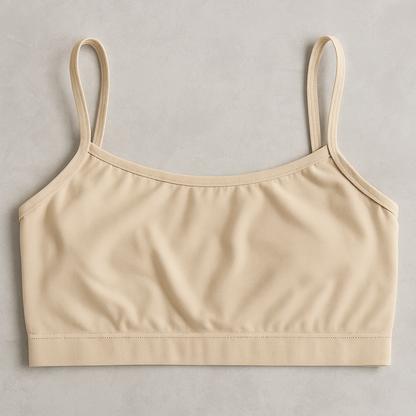 Teenagers’ Malai Non-Padded Bra – Soft, Lightweight & Comfortable Everyday Wear Lingerie, Plain Design in Beige, Sizes 28, 30, 32