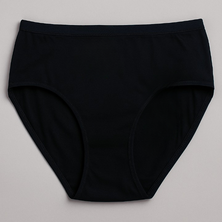 Jersey Plain Panty for Women – High Quality Soft & Lightweight Fabric, Black (S, M, L)