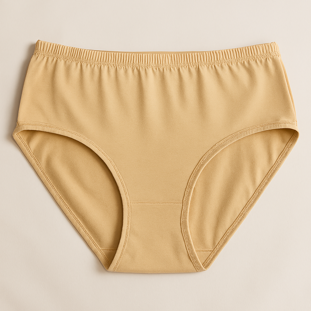 Jersey Plain Panty for Women – Soft, Comfortable & Lightweight Fabric, Skin (S, M, L) - Large