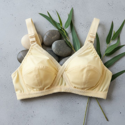 Cotton Cross Style Plus Size Bra for Women – Comfortable Everyday Wear, Soft Breathable Fabric, Sizes 44, 46, 48, 50
