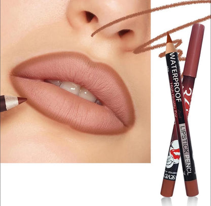 36H Jumbo Lip Liner Pencil Pack – Long-Lasting Nude, Red & Pink Shades for Smooth Lip Definition