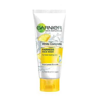 Garnier Pure Lemon Essence Face Wash – 100g Brightening Daily Cleanser for Fresh, Oil-Free & Radiant Skin | Gentle Liquid Formula
