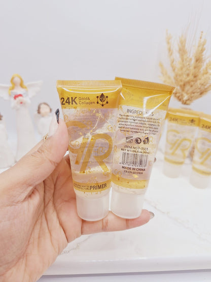 GR 24K Gold & Collagen Primer – Radiance Boosting Liquid Makeup Base, Smooth Finish, Long-Lasting Hydration, 40ml
