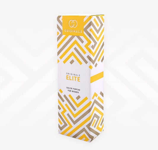 Originals Elite Eau de Parfum for Women – A Radiant Blend of Citrus, Florals & Amber in a Sculptural Gold-Capped Bottle Inspired by Modern Elegance - 35ml