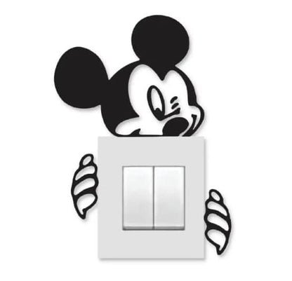 Miki Mouse Shape Wooden Wall Art – Cute Animal Design Decorative Wooden Piece For Home, Kids Room, Or Office Wall Decor (5 Inches)