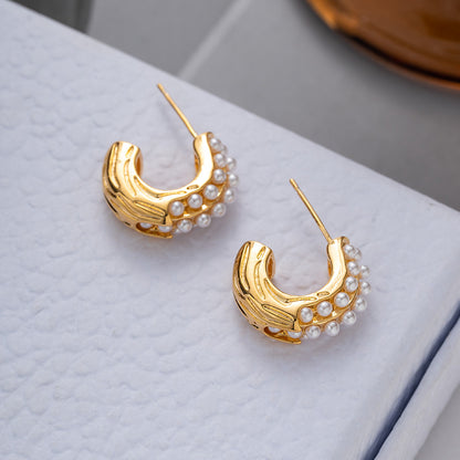 ZJX-169 Pearl Bali – Elegant Korean Style Earrings