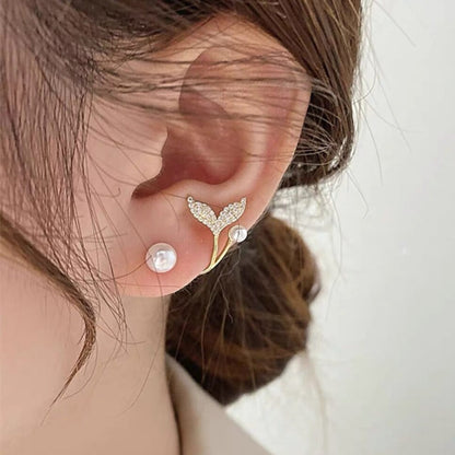 AUJ-939 Korean Fish Tail Earrings