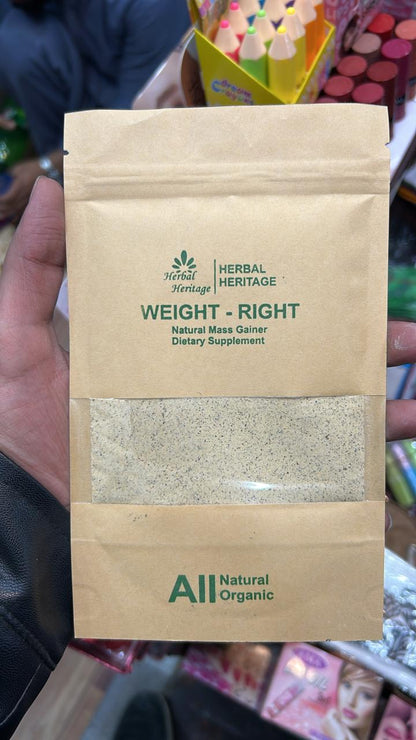 Herbal Heritage Natural Mass Gainer – Dietary Supplement for Healthy Weight Gain & Energy Support- 50g
