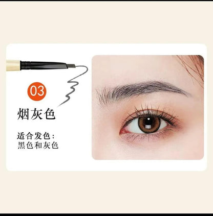 3 In 1 Eyebrow Pencil Brush And Razor Comfortable Use Smooth Application Compact Design For Daily Grooming Needs - Black