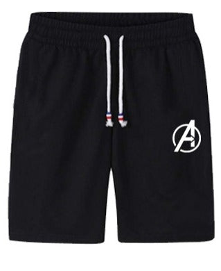 Avengers Logo Jersey Shorts for MEN | Black | Gym, Sports & Fitness Shorts