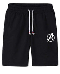 Avengers Logo Jersey Shorts for MEN | Black | Gym, Sports & Fitness Shorts