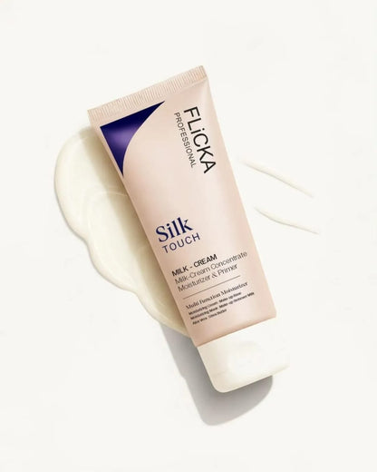 FLiCKA Silk Touch 3‑in‑1 Moisturizer & Primer | Hydrating, Lightweight, Long‑Lasting | Pore Minimizer | 60g