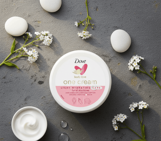 Dove Body Love One Cream – All-in-One Moisturizer for Face, Hands & Body | Deep Hydration, Soft Skin & Nourishing Daily Care ( 250 )gram