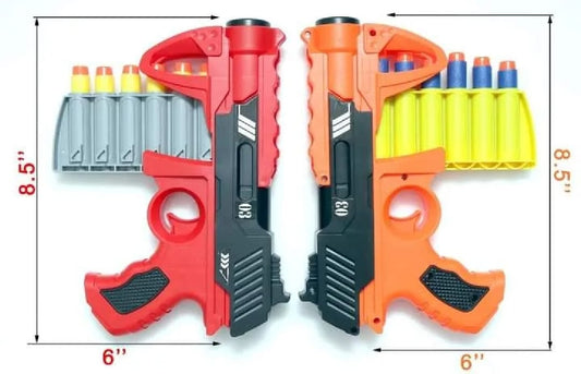 Nerf Gun 288-03 Soft Bullets Dart Blaster – Original Imported Multicolor Toy Gun for Kids (Random Color)