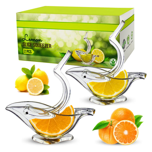 Kitchen Home Slip Tool Press Lemon Squeezer Fruit Mini Manual Juicer Bird Shape Transparent Portable For Orange Lemon Manual Juicer
