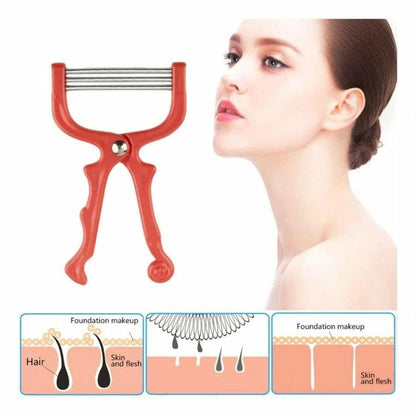 Face Hair Remover Epilator – Handheld Spring Face EpiRoller for Facial Hair Removal
