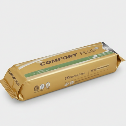 Comfort 10 Pcs sanitary Pads | Comfort Plus Ultra-Soft Sanitary Pads with Leak Protection