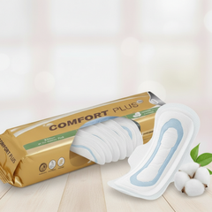 Comfort 10 Pcs sanitary Pads | Comfort Plus Ultra-Soft Sanitary Pads with Leak Protection