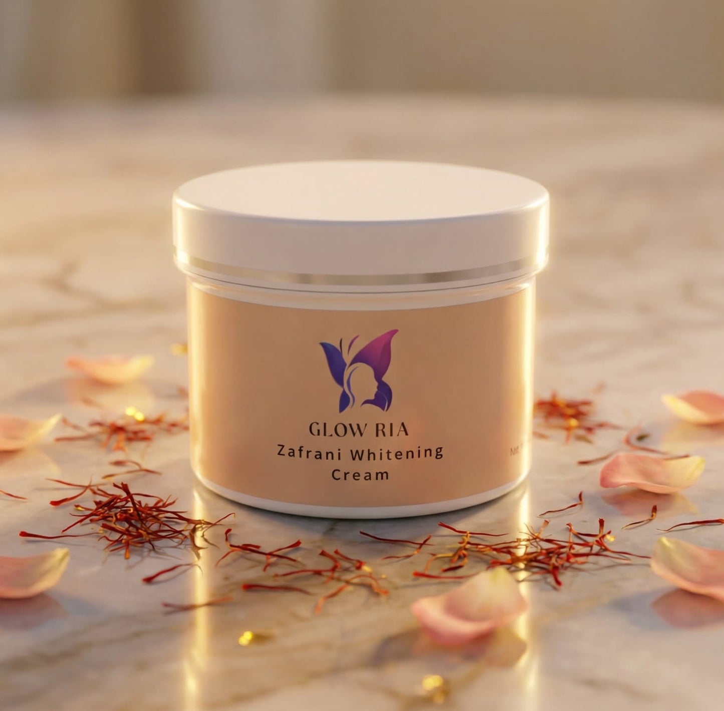 Glow Ria Zafrani Whitening Cream 100G Skin Brightening Cream For Radiant And Even Looking Skin