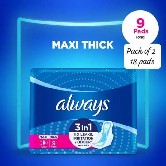 Always 9 Pcs Cotton Sanitary Pads – Soft, Comfortable & Reliable Protection