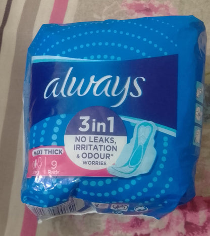 Always 9 Pcs Cotton Sanitary Pads – Soft, Comfortable & Reliable Protection