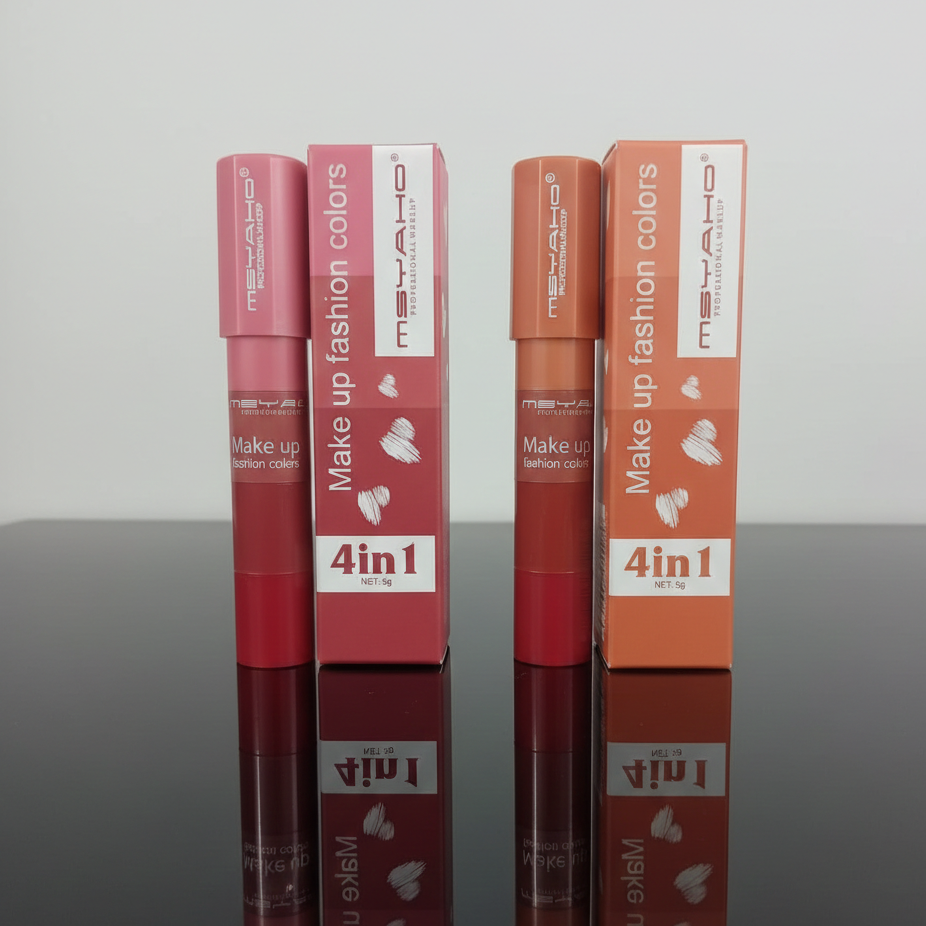 4 in 1 Multicolor Lipstick and Eyeshadow Stick – Creamy Makeup Stick ~ Pink Shade