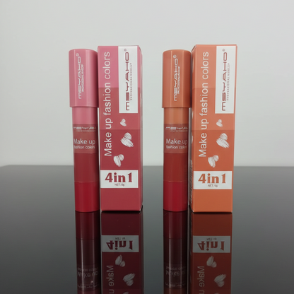 4 in 1 Multicolor Lipstick and Eyeshadow Stick – Creamy Makeup Stick ~ Pink Shade