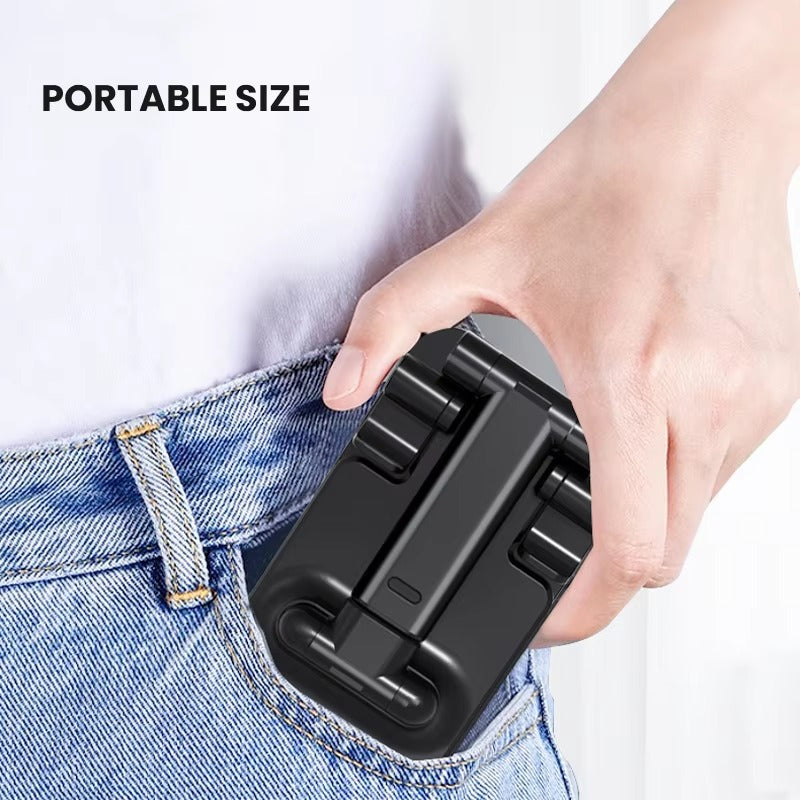 Adjustable Desktop Phone Holder Stand – Universal Mobile Stand with Angle & Height Adjustment | Foldable Anti-Slip Cell Phone Holder for All Smartphones