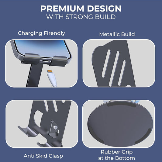 Mobile Holder Tablet Stand 360 Rotatable Adjustable Foldable Desktop Phone Holder For Bed Home Dining Room