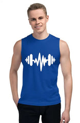 Export quality Gym Sando Muscle guys Tank top for Men [Blue] | Latest design | Premium Quality