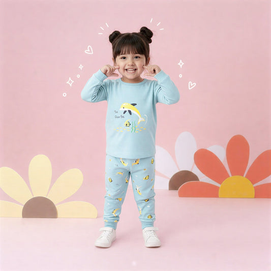 Dolphin Printed Kids Wear Set