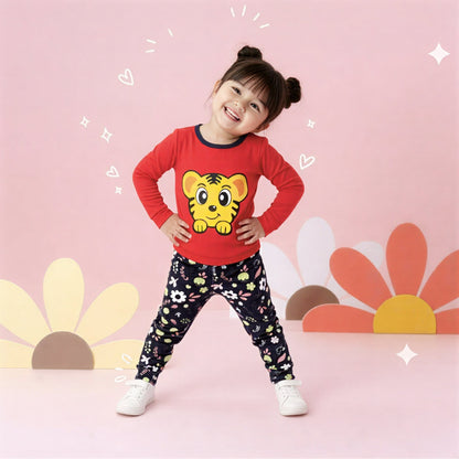Cute Tiger Kids Summer Wear Set