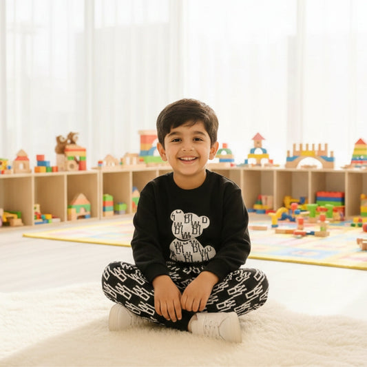 BLACK BEAR KIDS WINTER PANEL TRACKSUIT