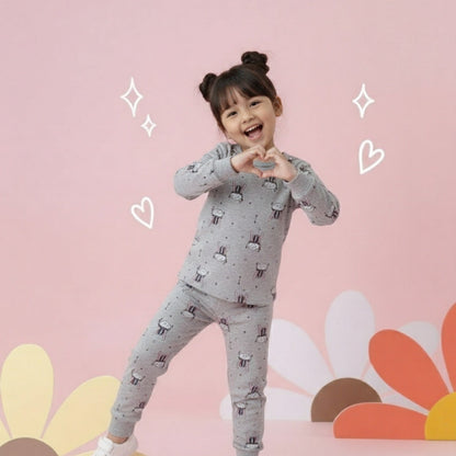 Grey Jellyfish Printed Kids Wear