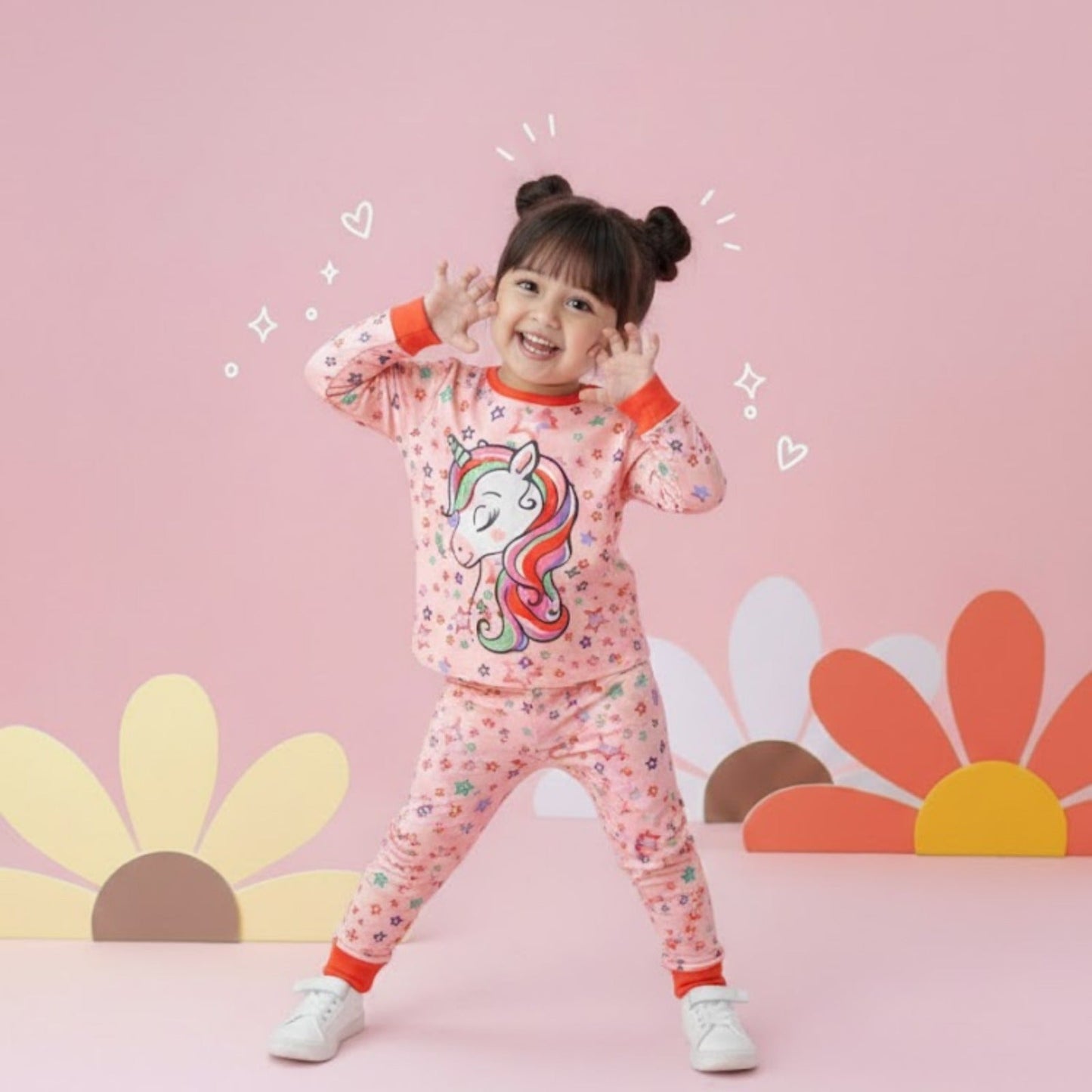 Unicorn Printed Kids Wear Set