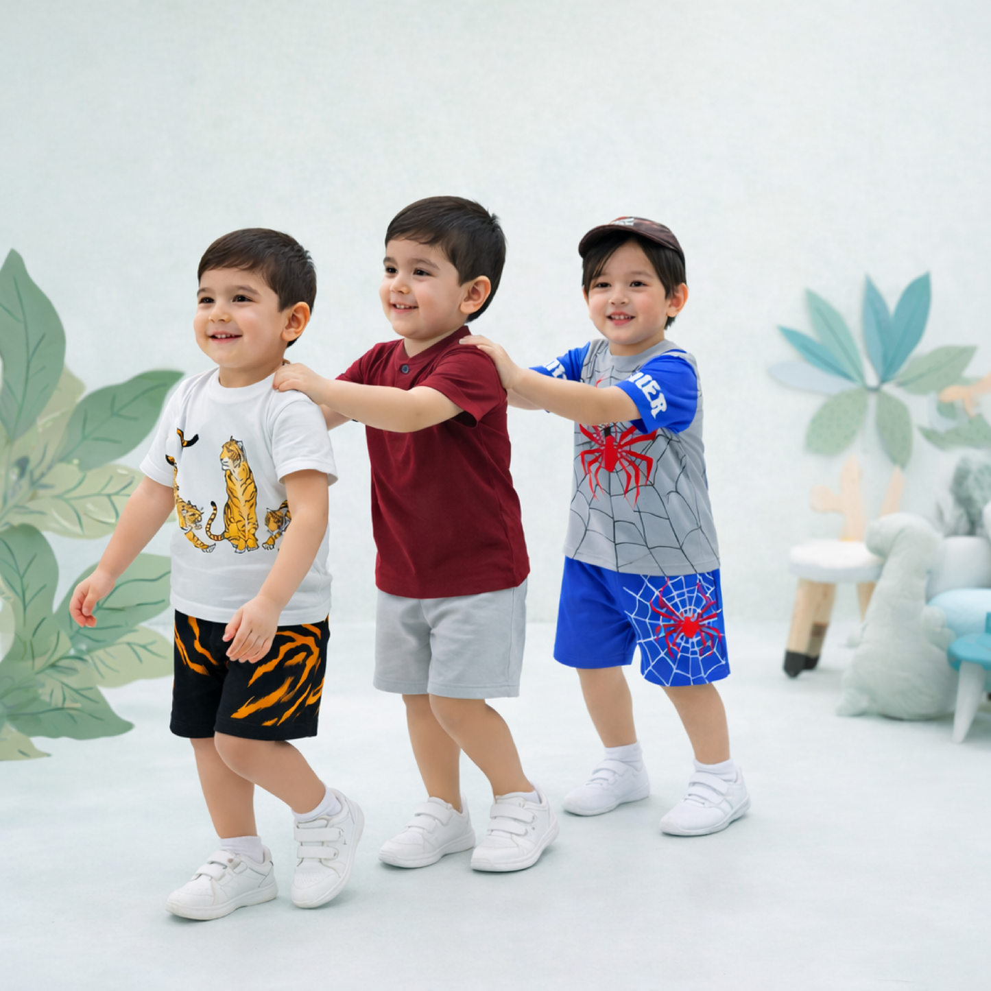 Pack of 3 Printed T Shirts