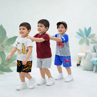 Pack of 3 Printed T Shirts