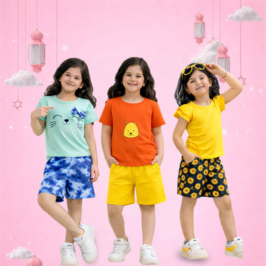 Girls Playful Summer Co-Ord Set Collection (Bright & Fun Edition)