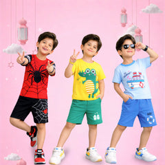 Boys Super Fun Graphic Summer Co-Ord Set Collection