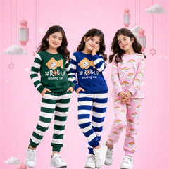 Girls Cozy Printed Night Suit / Lounge Set Collection