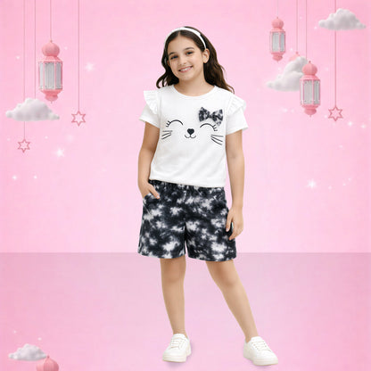 Cat Print Summer Set