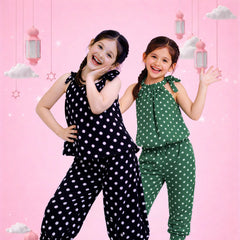 Girls Polka Dot Summer Co Ord Set