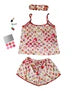 Valerie Digital print silky satin Night wear Cami set for women
